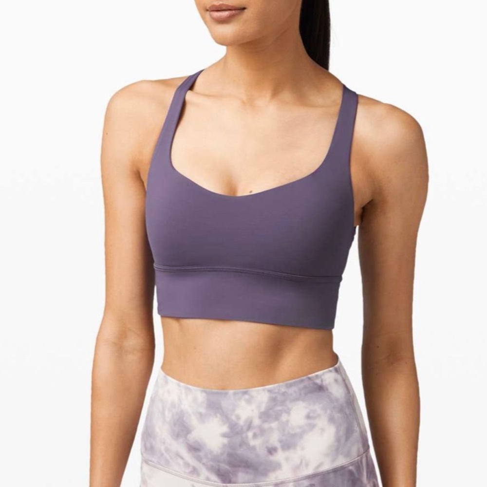 Lululemon Free to Be Bra Wild Long Line Midnight Orchard